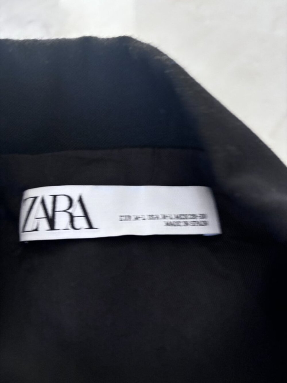Zara Black Sleeveless Double Breasted Blazer/Vest - Size M/L - Picture 11 of 11